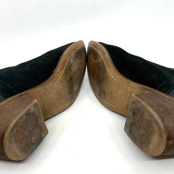 Madewell Black Suede and Leather Ankle Boots Women's 7.5 US - Picture 8 of 9
